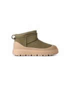 Olivgrüne und beige Classic Ultra Mini Hybrid Stiefel