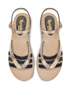 Sandales en Cuir Barbra noires