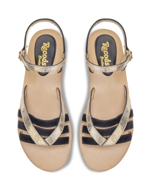 Sandales en Cuir Barbra noires