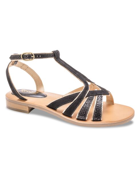 Sandales en Cuir Patty noires