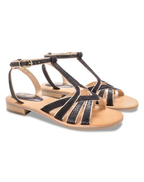 Sandales en Cuir Patty noires