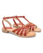 Sandali Patty in pelle arancione scuro