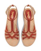 Sandali Patty in pelle arancione scuro