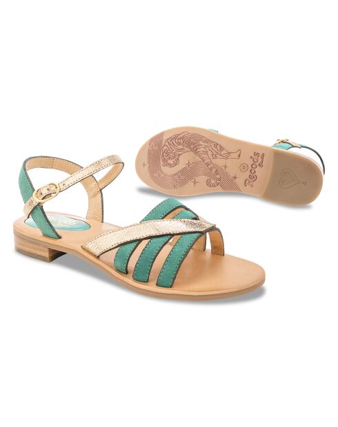 Sandalias de piel Emerald Barbra
