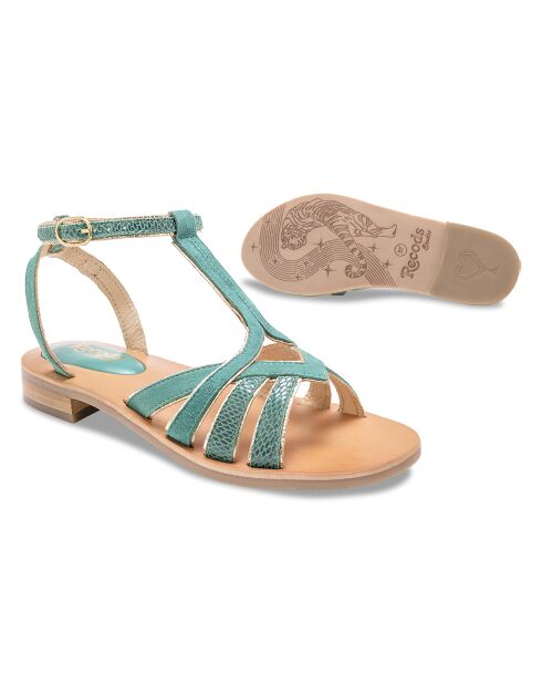 Sandalias de piel Emerald Patty
