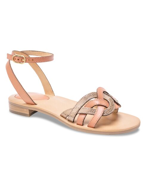 Sandalias multipiel rosas Marlena