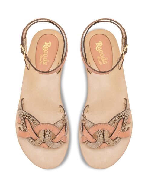 Sandalias multipiel rosas Marlena