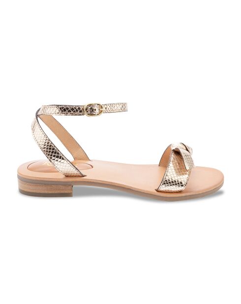 Sandalias de piel Bonnie Gold