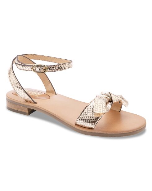 Sandalias de piel Bonnie Gold