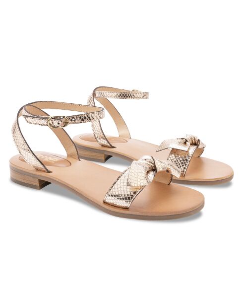 Sandalias de piel Bonnie Gold