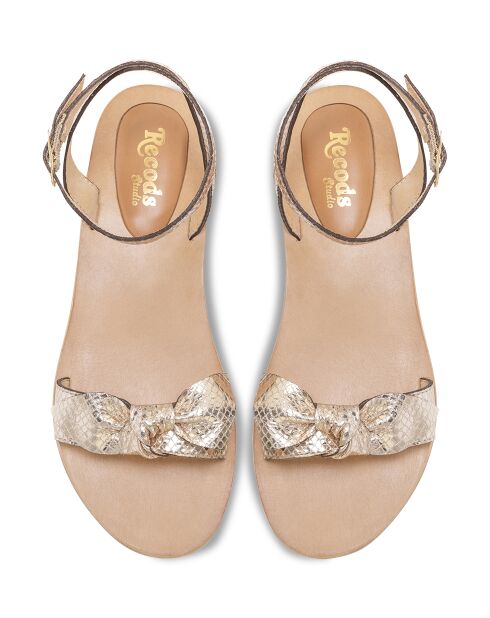 Sandalias de piel Bonnie Gold