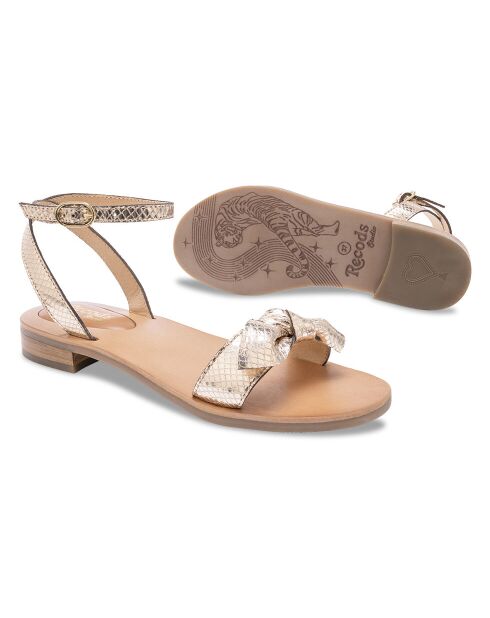 Sandalias de piel Bonnie Gold