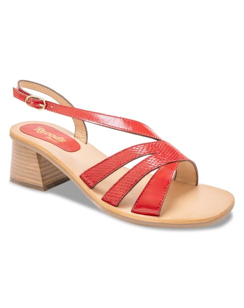 Sandalias Kim Red de piel