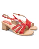 Sandalias Kim Red de piel