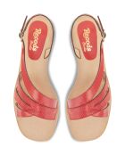 Sandalias Kim Red de piel
