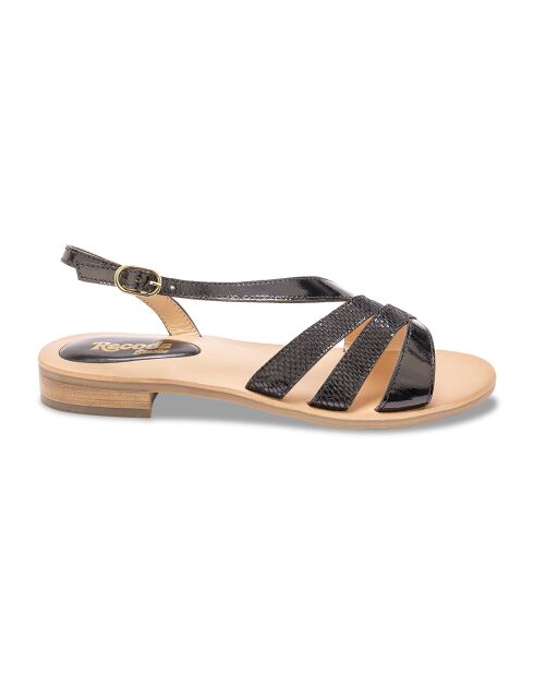 Sandales en Cuir Joan noires