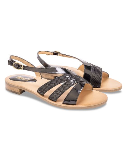 Sandales en Cuir Joan noires