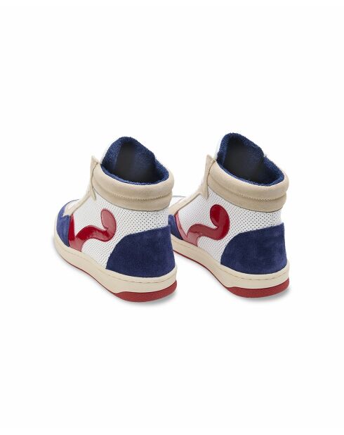 Debbie Turnschuhe aus Leder in Rotblau