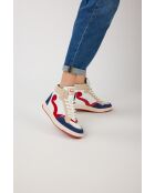 Debbie Turnschuhe aus Leder in Rotblau