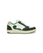 Baskets en Cuir Cyndi blanc vert