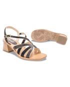 Sandalias de piel Donna negras