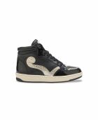 Debbie Sneakers aus Leder in Schwarz und Gold