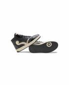 Debbie Sneakers aus Leder in Schwarz und Gold