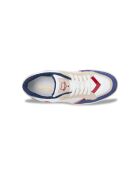 Baskets en Cuir Cyndi rouge bleu