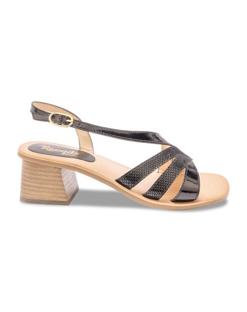 Sandalias Kim de piel negras