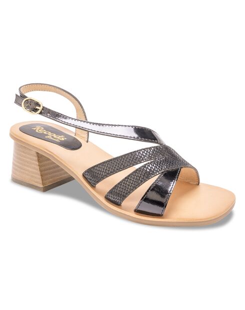 Sandalias Kim de piel negras