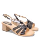 Sandalias Kim de piel negras