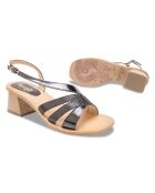 Sandalias Kim de piel negras