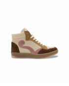 Rosa Coffee Debbie Ledersneaker