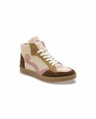 Rosa Coffee Debbie Ledersneaker