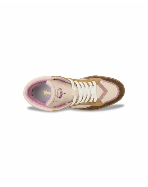 Rosa Coffee Debbie Ledersneaker