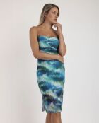 Robe bustier Sea Shore bleue