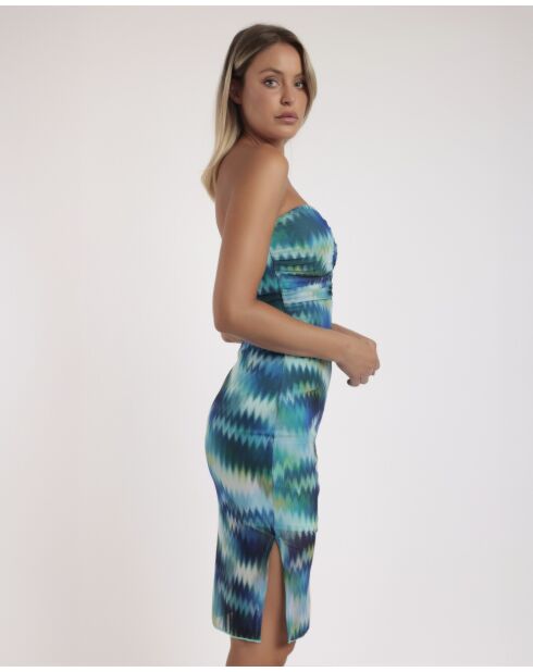 Robe bustier Sea Shore bleue