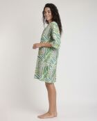 Een groene zomerkimono