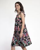 Kalissa B mehrfarbiges langes Kleid