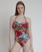 Maillot de bain bandeau multicolore