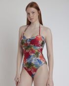 Maillot de bain bandeau multicolore