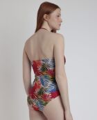 Maillot de bain bandeau multicolore