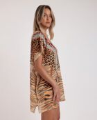 Vestido caftán de piel Safari