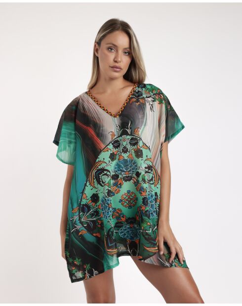 Turkooizen Turkse kaftanjurk