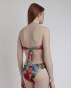 Desert Palm B Mehrfarbiger Bandeau-Badeanzug, 2-teilig