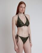 Vanguard Leaves khakifarbener 2-teiliger Badeanzug