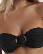 Waves Mare schwarzer 2-teiliger Badeanzug mit Stirnband