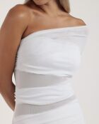 Costume da bagno intero Prapeado Cruzado bianco notte