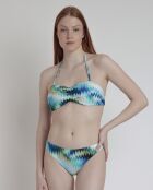 Sea Shore blauer 2-teiliger Badeanzug mit Stirnband