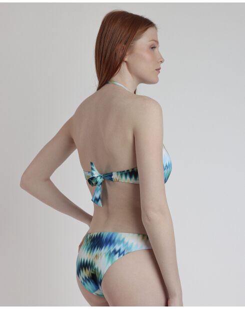 Sea Shore blauer 2-teiliger Badeanzug mit Stirnband